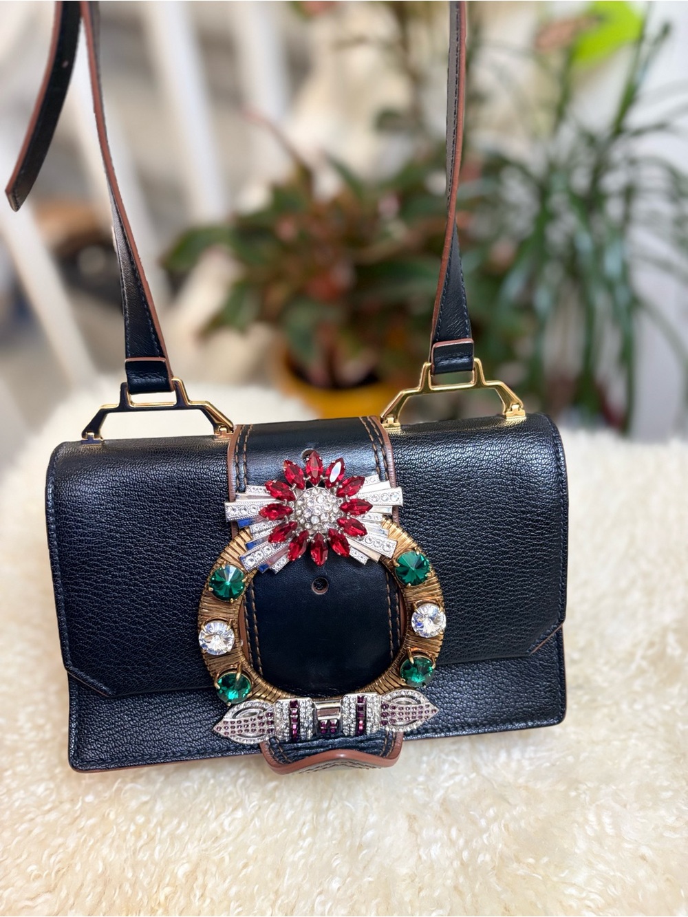 Miu Miu Lady Calfskin Black